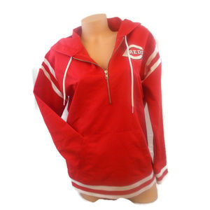 PINK MLB Half Zip CINCINNATI REDS Jacket XSmall